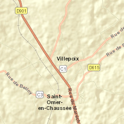 Saint-Omer-en-Chaussée Street Map
