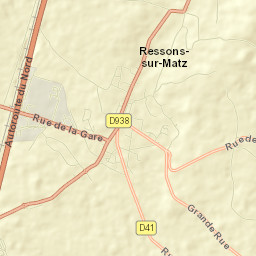 Ressons-sur-Matz Street Map
