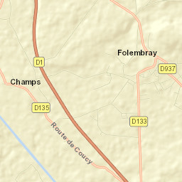 Folembray Street Map