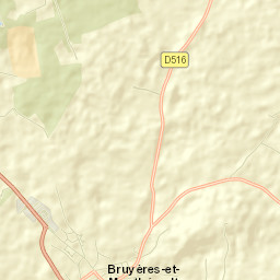 Bruyères-et-Montbérault Street Map