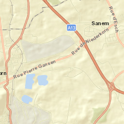 Sanem Street Map