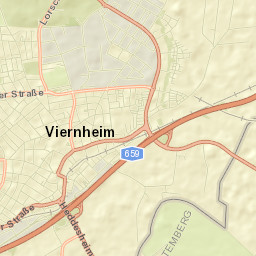 Viernheim Street Map