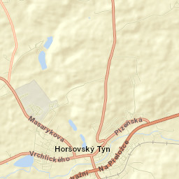 Horšovský Týn Street Map