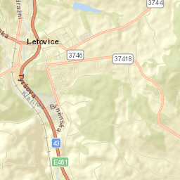 Letovice Street Map
