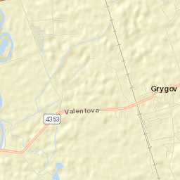 Grygov Street Map