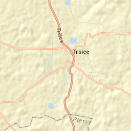 Tršice Street Map