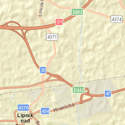 Lipník nad Bečvou Street Map