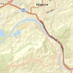Hranice Street Map