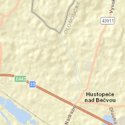 Hustopeče Nad Bečvou Street Map
