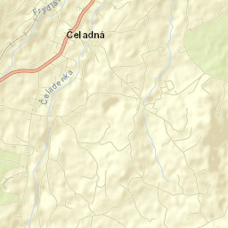Čeladná Street Map