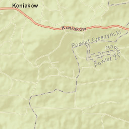 Koniaków Street Map