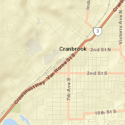 Van Horne Street North, Cranbrook, BC V1C Street Map