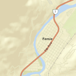 Fernie Street Map