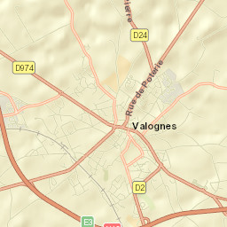 Valognes Street Map