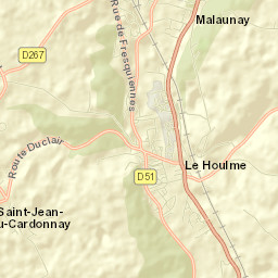 Saint-Jean-du-Cardonnay Street Map