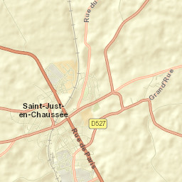 Saint-Just-en-Chaussée Street Map