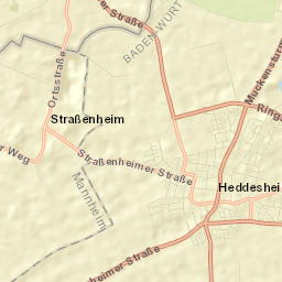 Heddesheim Street Map