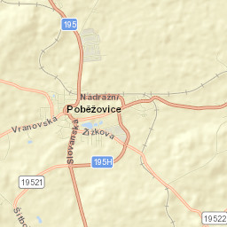 Poběžovice Street Map
