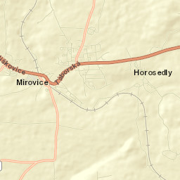 Mirovice Street Map