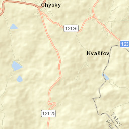 Chyšky Street Map
