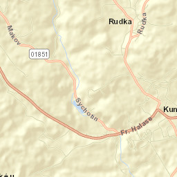 Kunštát Street Map