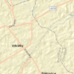 Vrbátky Street Map