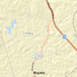 Majetín Street Map