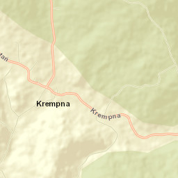 Krempna Street Map