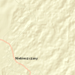 Niebieszczany Street Map