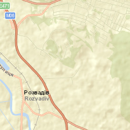 Rozvadiv Street Map