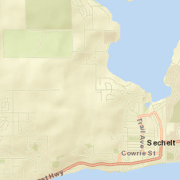 Sechelt Street Map