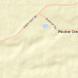Pincher Creek Street Map