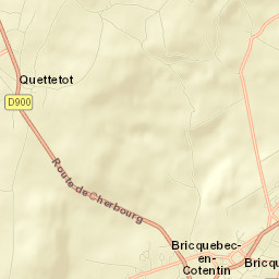 Bricquebec Street Map