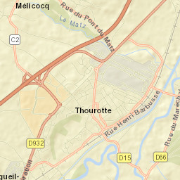 Thourotte Street Map