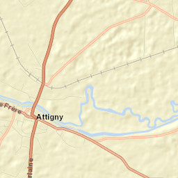Attigny Street Map