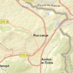 Audun-le-Tiche Street Map