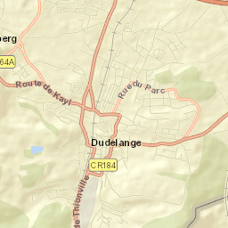 Dudelange Street Map