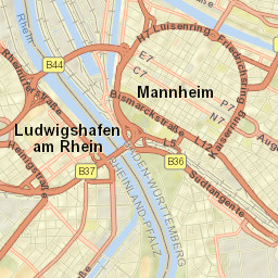 Ludwigshafen am Rhein Street Map