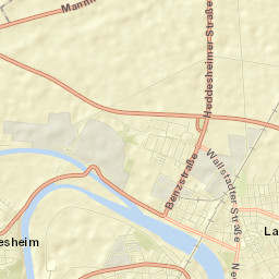 Ladenburg Street Map