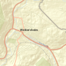 Weikersheim Street Map