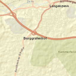Langenzenn Street Map