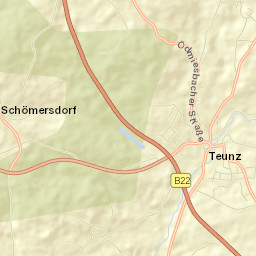 Teunz Street Map