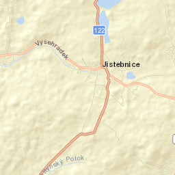 Jistebnice Street Map