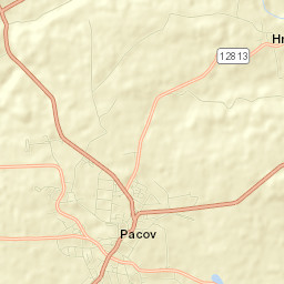Pacov Street Map