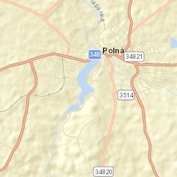 Polná Street Map