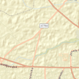 Mostkovice Street Map