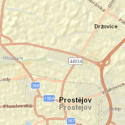 Prostějov Street Map