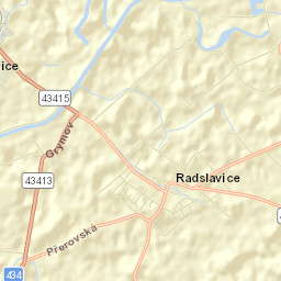 Radslavice Street Map