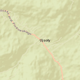Ujsoły Street Map