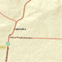 Jabłonka Street Map